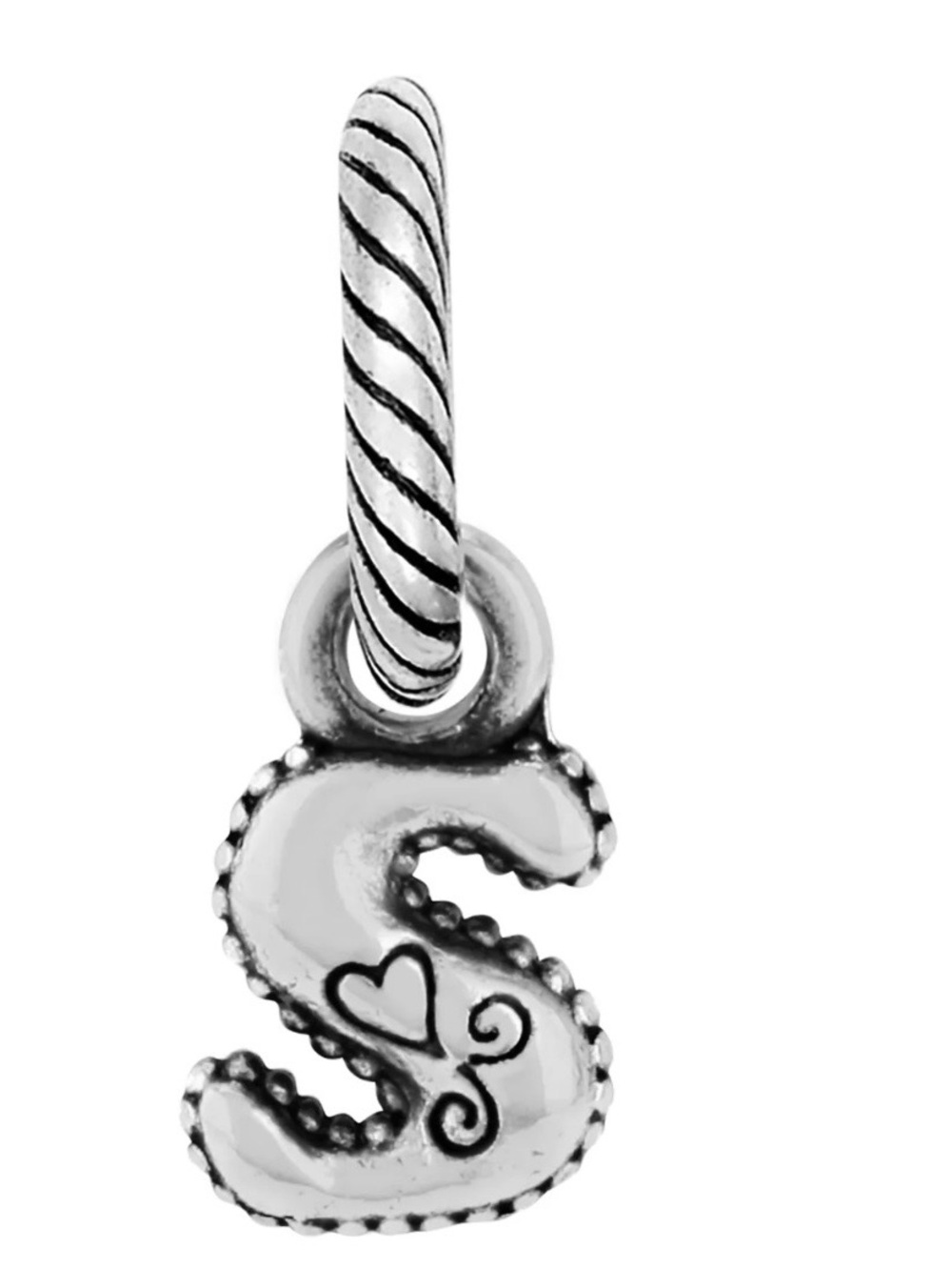 Brighton Silver 'S' Initial Charm Pendant